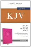 KJV UltraThinline Bible, Leathersoft Pink